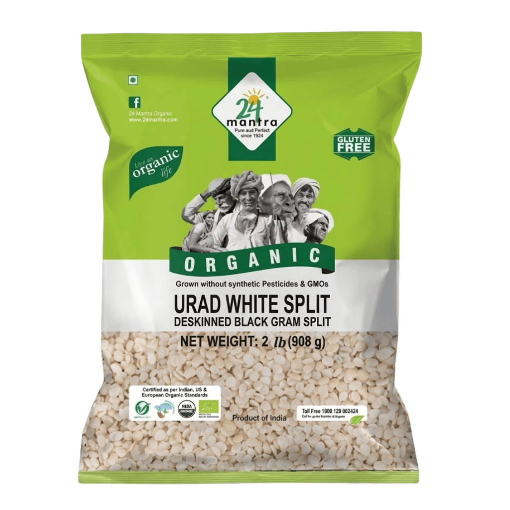 24 Mantra Organic Urad White Split 2 lb buy online USA - 1